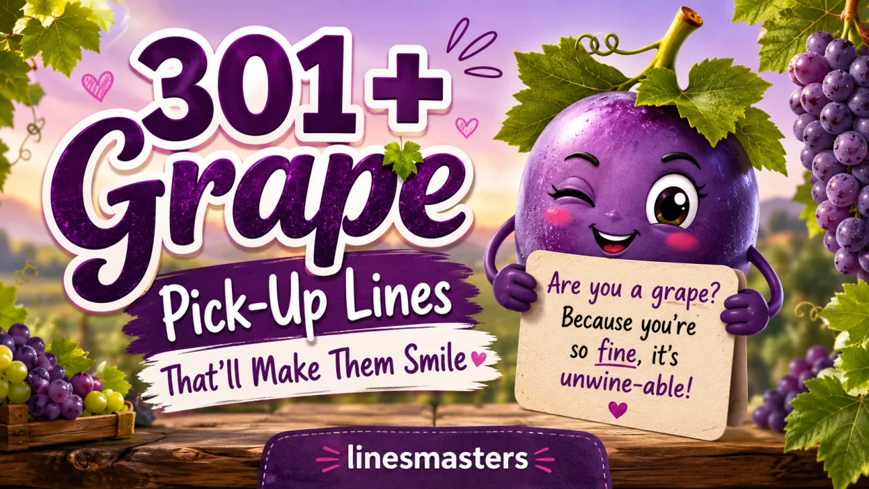 Grape Pick-Up Lines That’ll Make Them Smile
