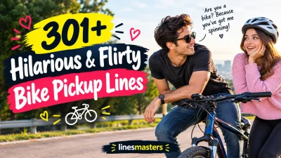Hilarious & Flirty Bike Pickup Lines