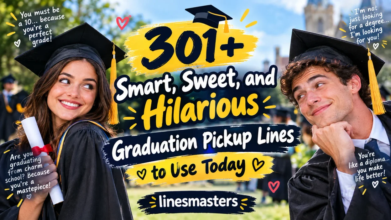 Smart, Sweet, and Hilarious Graduation Pickup Lines to Use Today