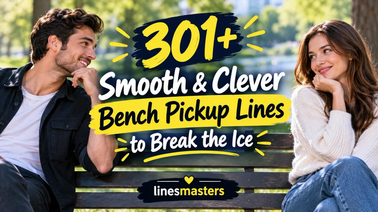 Smooth & Clever Bench Pickup Lines to Break the Ice