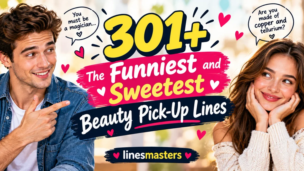The Funniest and Sweetest Beauty Pick-Up Lines