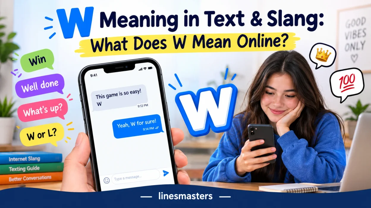 W Meaning in Text & Slang
