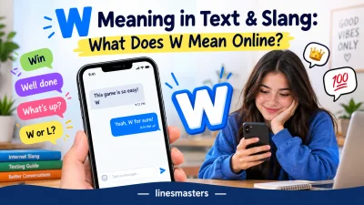 W Meaning in Text & Slang
