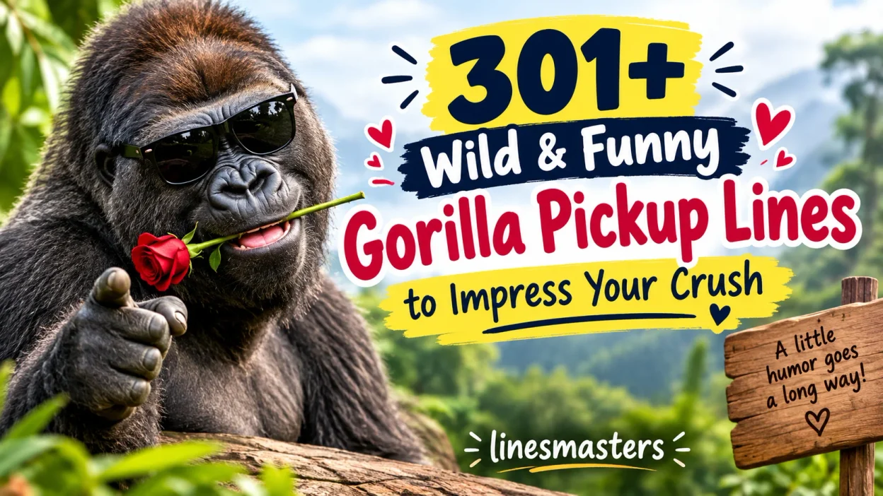 Wild & Funny Gorilla Pickup Lines to Impress Your Crush