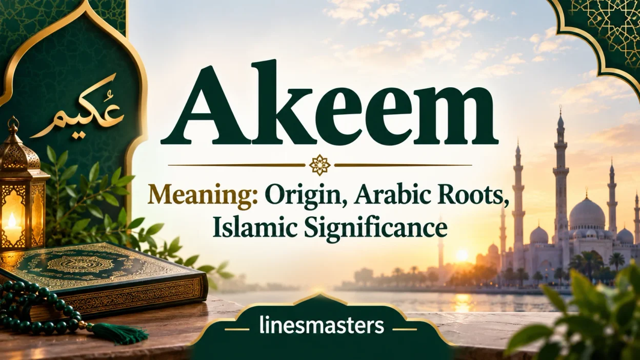Akeem Meaning: Origin, Arabic Roots, Islamic Significance