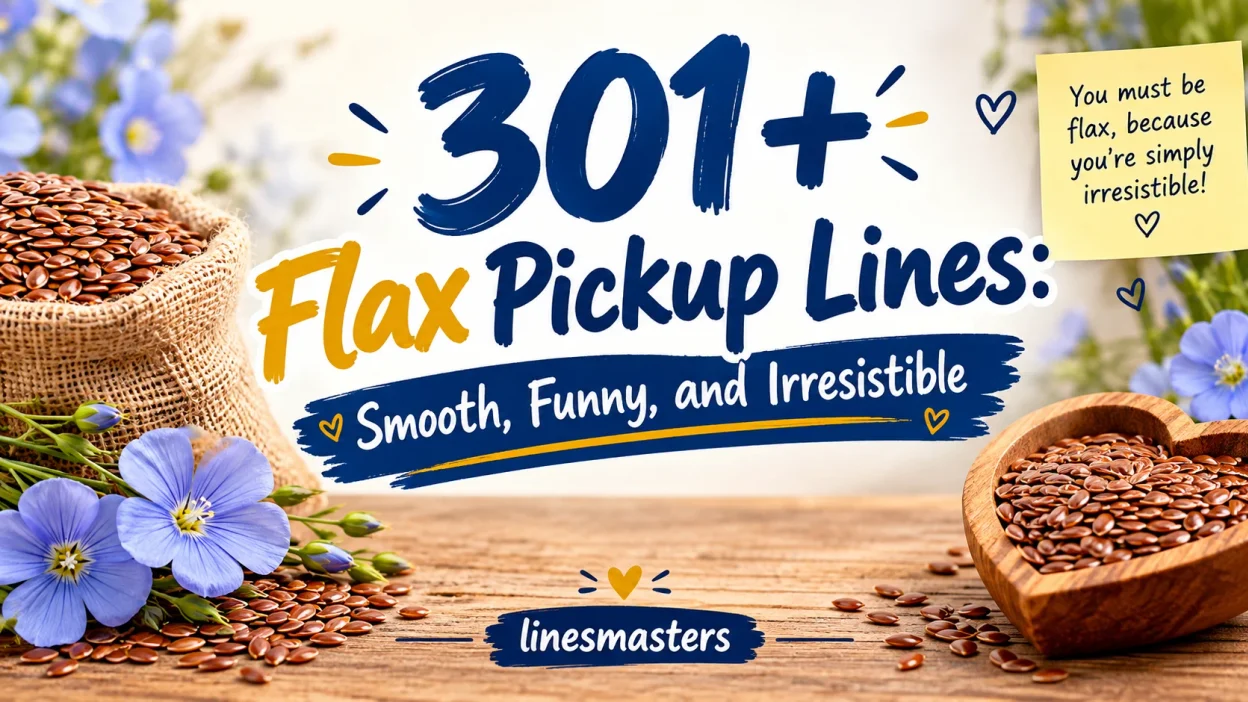 Flax Pickup Lines: Smooth, Funny, and Irresistible