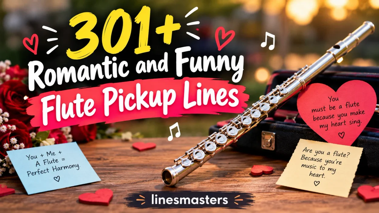 Romantic and Funny Flute Pickup Lines